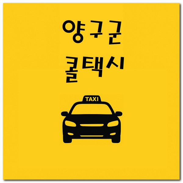 강원도 양구 콜택시 전화번호 호출 부르는 법